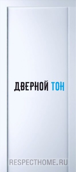 Гладкая пластиковая маятниковая одностворчатая дверь POSEIDON белая