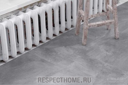 Клеевая кварц-виниловая плитка VINILAM Серый бетон 2,5х480х950 (4,56м2)