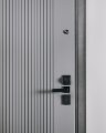 Входная дверь Гардиан Experience 90 Чёрный антрацит, Техно графит нубук, плёнка бежевый нубук