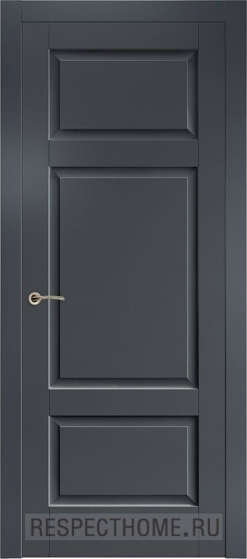Межкомнатная дверь эмаль чёрный Potential doors 256 ДГ