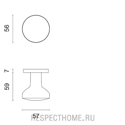 Дверная ручка двусторонняя Aprile Ortica R PREMIUM COLLECTION хром полированный, хром матовый, черный