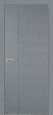 Межкомнатная дверь Potential doors Blend эмаль грей 406 ДГ