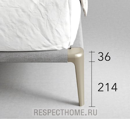 Кровать Cascate Porte Pezzo, спальное место 2000*2000мм