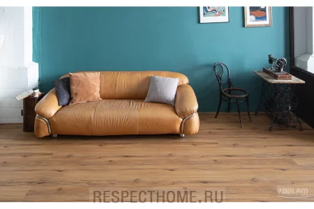 Клеевая кварц-виниловая плитка VINILAM CORK Glue Luxury (LVT) Дуб Кадис 232x1227x2.5 мм (4.555 м2)