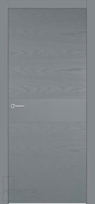 Межкомнатная дверь Potential doors Blend эмаль грей 407 ДГ