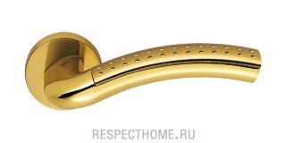 Дверная ручка Colombo Malla LC 41 R полированная латунь/матовое золото