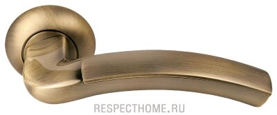 Дверные ручки MORELLI Палаццо MH-02 MAB/AB Античная бронза/матовая античная бронза