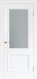 Межкомнатная дверь эмаль белая Potential doors 232 стекло Сатинато