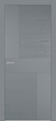 Межкомнатная дверь Potential doors Blend эмаль грей 408 ДГ