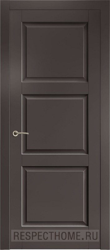 Межкомнатная дверь эмаль горький шоколад Potential doors 255 ДГ