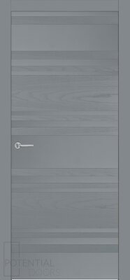 Межкомнатная дверь Potential doors Blend эмаль грей 409 ДГ