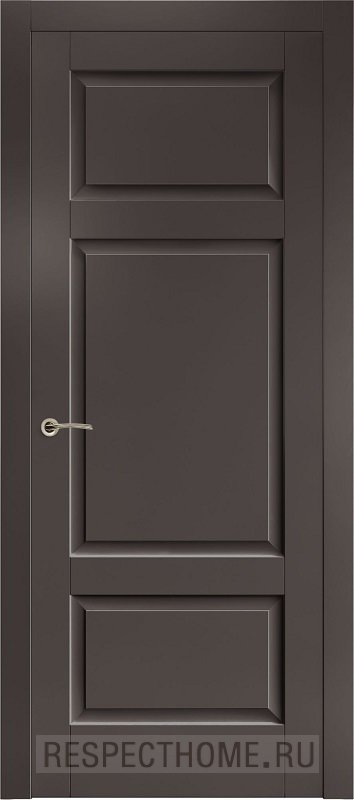 Межкомнатная дверь эмаль горький шоколад Potential doors 256 ДГ