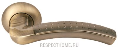 Дверные ручки MORELLI Палаццо MH-02P MAB/AB Античная бронза/матовая античная бронза