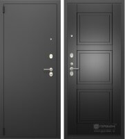 Входная дверь Гардиан ДС2 Чёрный муар, крашенная МДФ 6 мм Прайм К 05.24 чёрная