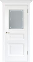 Межкомнатная дверь эмаль белая Potential doors 233 стекло Милора
