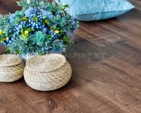 Замковая кварц-виниловая плитка SPC Alpine Floor Real Wood Дуб Мокка