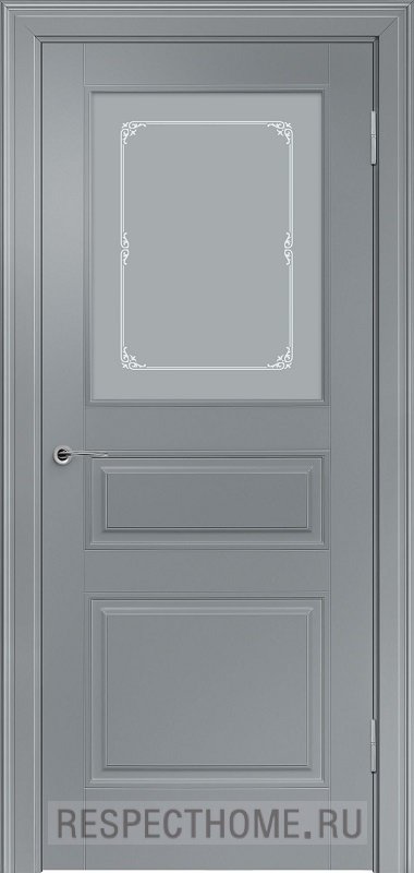 Межкомнатная дверь эмаль грей Potential doors 223 Стекло Милора
