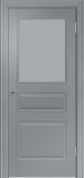 Межкомнатная дверь эмаль грей Potential doors 223 Стекло сатинато