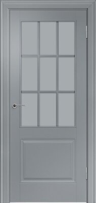 Межкомнатная дверь эмаль грей Potential doors 222.2 Стекло сатинато