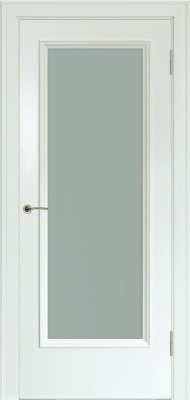 Межкомнатная дверь эмаль серая Potential doors 231 Стекло сатинато
