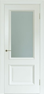 Межкомнатная дверь эмаль серая Potential doors 232 Стекло сатинато