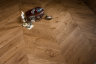Паркет Французская ёлка Coswick дуб Кедр 15х127х500мм, 1 Коммон, Шёлковое масло