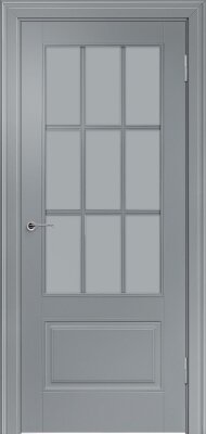 Межкомнатная дверь эмаль грей Potential doors 224.2 Стекло сатинато