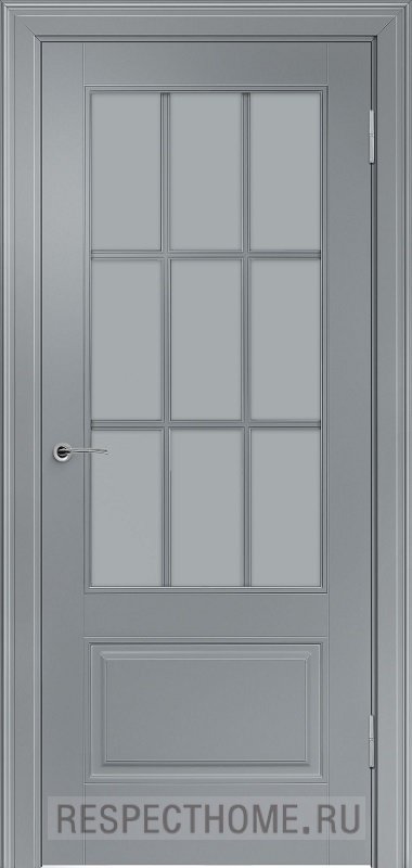 Межкомнатная дверь эмаль грей Potential doors 224.2 Стекло сатинато