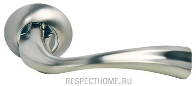 Дверные ручки MORELLI Сон MH-15 SN/CP Белый никель/полированный хром