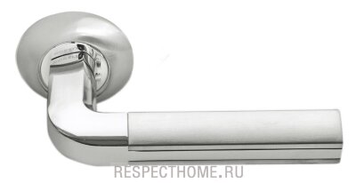 Дверные ручки MORELLI Мозайка MH-11 SN/CP Белый никель/полированный хром