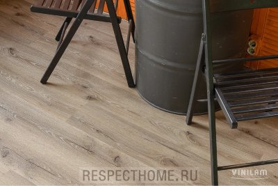 Клеевая кварц-виниловая плитка VINILAM Glue Дуб Дамп 188*1228*2.5 (4.16 м2)