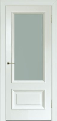 Межкомнатная дверь эмаль серая Potential doors 234 Стекло сатинато