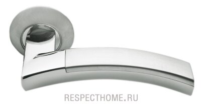 Дверные ручки MORELLI Древо жизни MH-12 SN/CP Белый никель/полированный хром