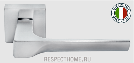 Дверные ручки MORELLI LUXURY FIORD-SQ CSA Цвет - Матовый хром