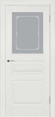 Межкомнатная дверь эмаль слоновая кость Potential doors 223 Стекло Милора