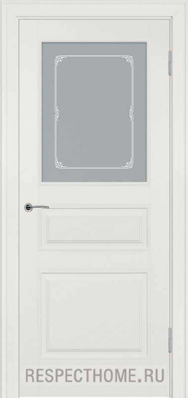 Межкомнатная дверь эмаль слоновая кость Potential doors 223 Стекло Милора