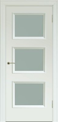 Межкомнатная дверь эмаль серая Potential doors 235 Стекло сатинато