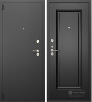 Входная дверь Гардиан ДС9 Чёрный муар, панель МДФ 16 мм Роял К01 Ral 9005