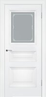 Межкомнатная дверь эмаль белая Potential doors 233.2 стекло Милора