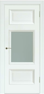 Межкомнатная дверь эмаль серая Potential doors 236 Стекло сатинато