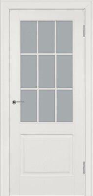 Межкомнатная дверь эмаль слоновая кость Potential doors 222.2 Стекло сатинато