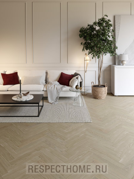 Инженерная доска Esta Parket Ясень Herringbone Elegant Sandstone Original Extra Matt Lac 600*100*14 мм