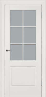 Межкомнатная дверь эмаль слоновая кость Potential doors 222.1 Стекло сатинато