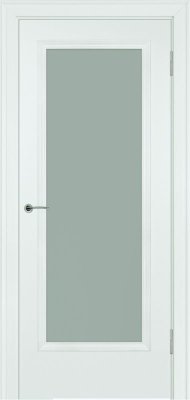 Межкомнатная дверь эмаль серая Potential doors 231.2 Стекло сатинато