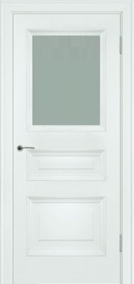 Межкомнатная дверь эмаль серая Potential doors 233.2 Стекло сатинато