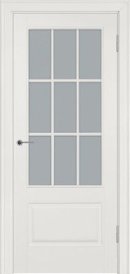 Межкомнатная дверь эмаль слоновая кость Potential doors 224.2 Стекло сатинато