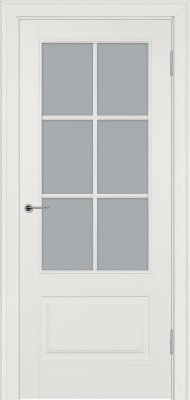 Межкомнатная дверь эмаль слоновая кость Potential doors 224.1 Стекло сатинато