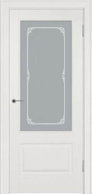 Межкомнатная дверь эмаль слоновая кость Potential doors 224 Стекло Милора