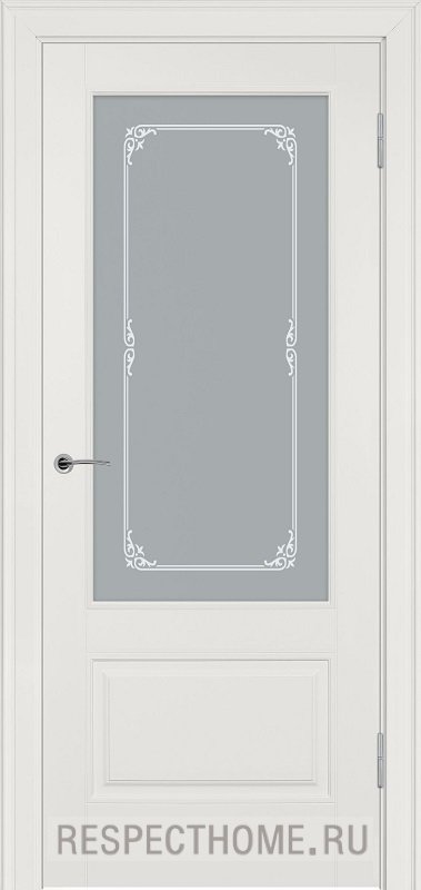 Межкомнатная дверь эмаль слоновая кость Potential doors 224 Стекло Милора