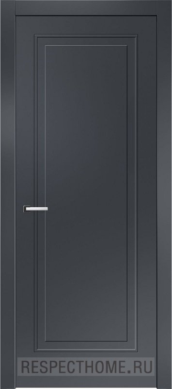 Межкомнатная дверь эмаль чёрная Potential doors 241.1 ДГ